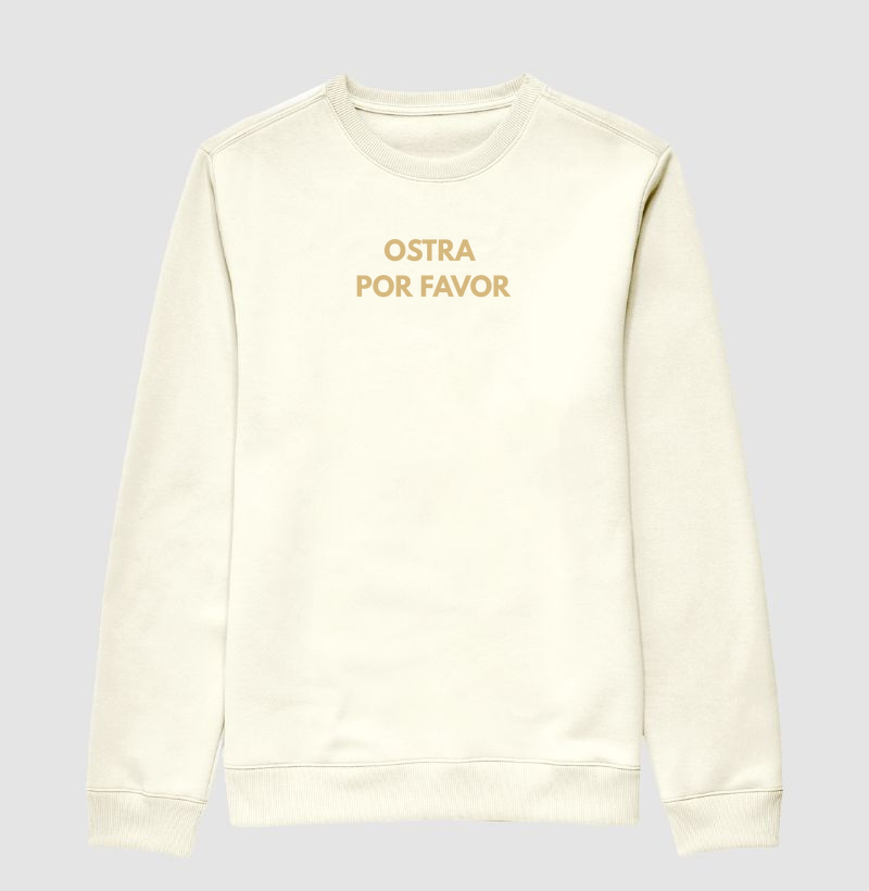 Moletom Ostra Por Favor Bege