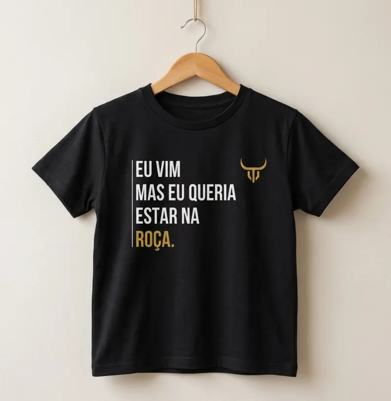 Eu vim mas eu queria estar na roça