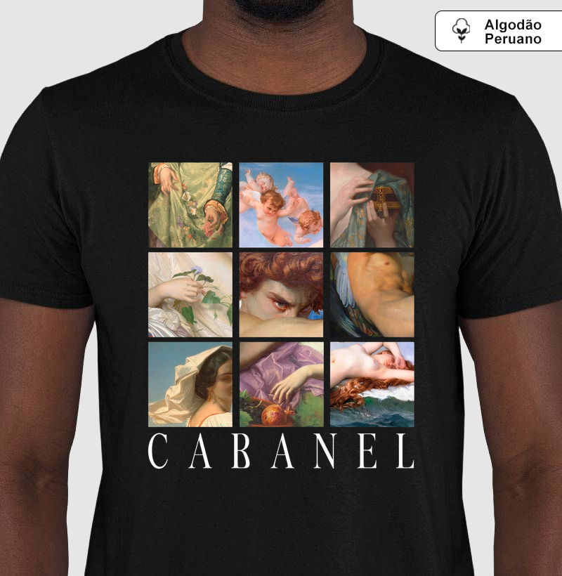  Camiseta Mosaico Alexandre Cabanel Arte Clássica Algodão Premium Tanguis