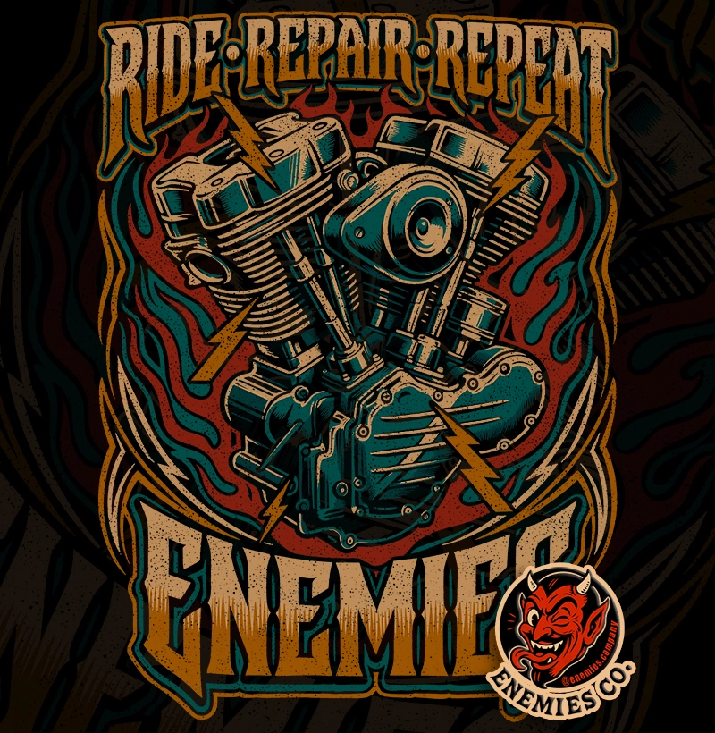 RIDE. REPAIR. REPEAT. ⚡🏍️