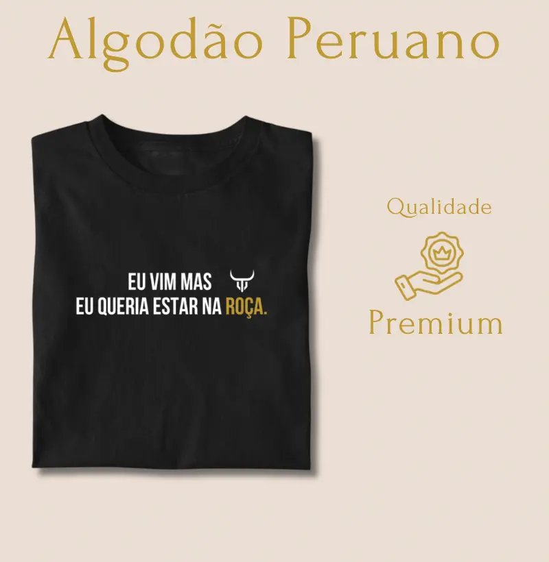 Eu vim mas eu queria estar na roça 