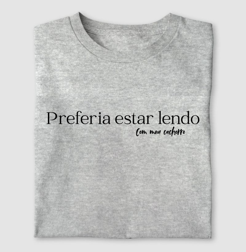 Preferia estar lendo com meu cachoro