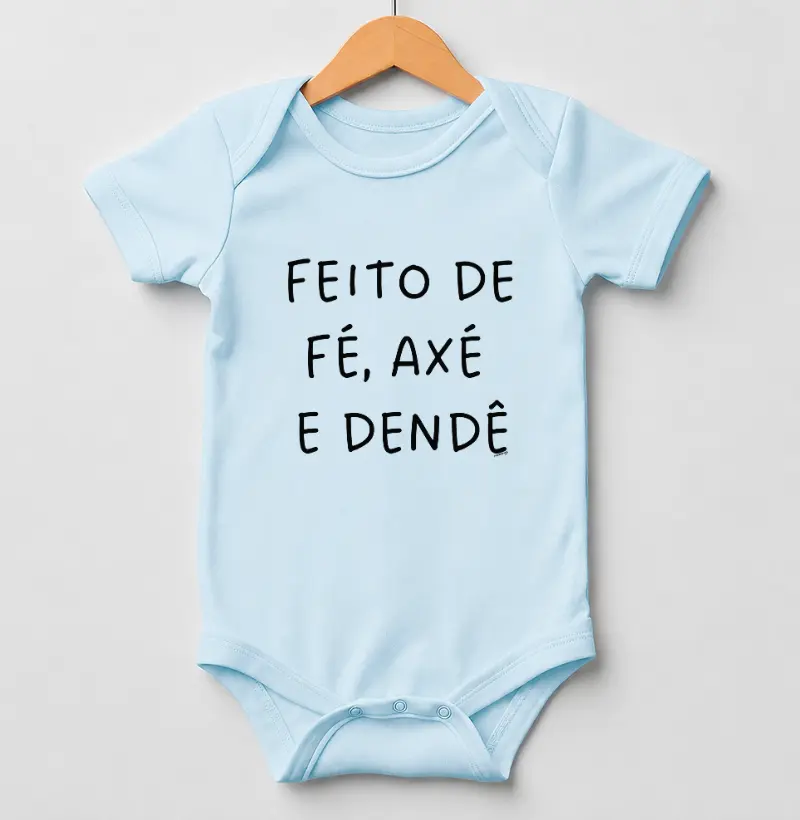 Feito de Fé, Axé e Dendê - Body Infantil