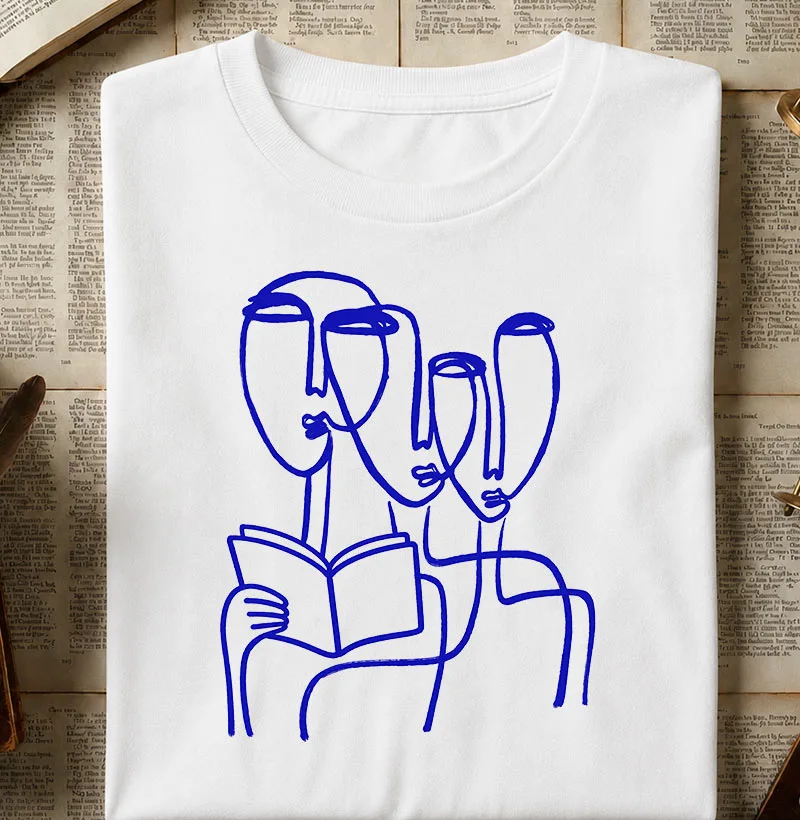 Leitura - arte moderna - Camiseta
