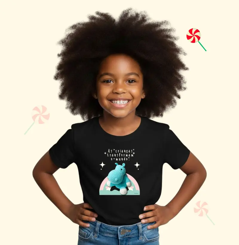 As Crianças Transformam o Mundo (Arco-Íris rosa)