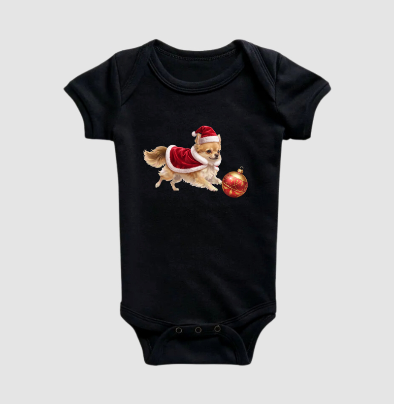 Chihuahua Bege - Natal - Body Infantil