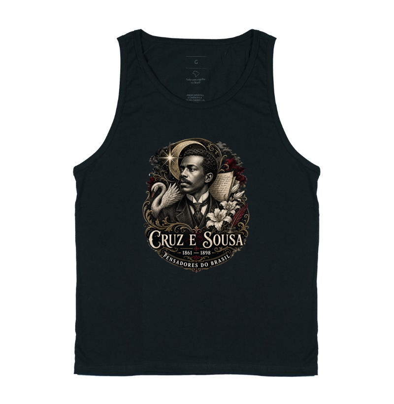 Camiseta Cruz e Sousa - Pensadores do Brasil