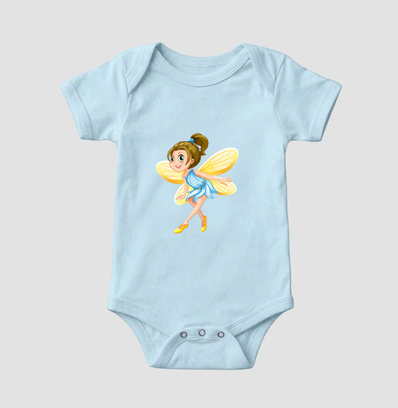 Body Infantil Fadinha Encantada. Coleção Kids. Meninos e Meninas. Algodão Premium.