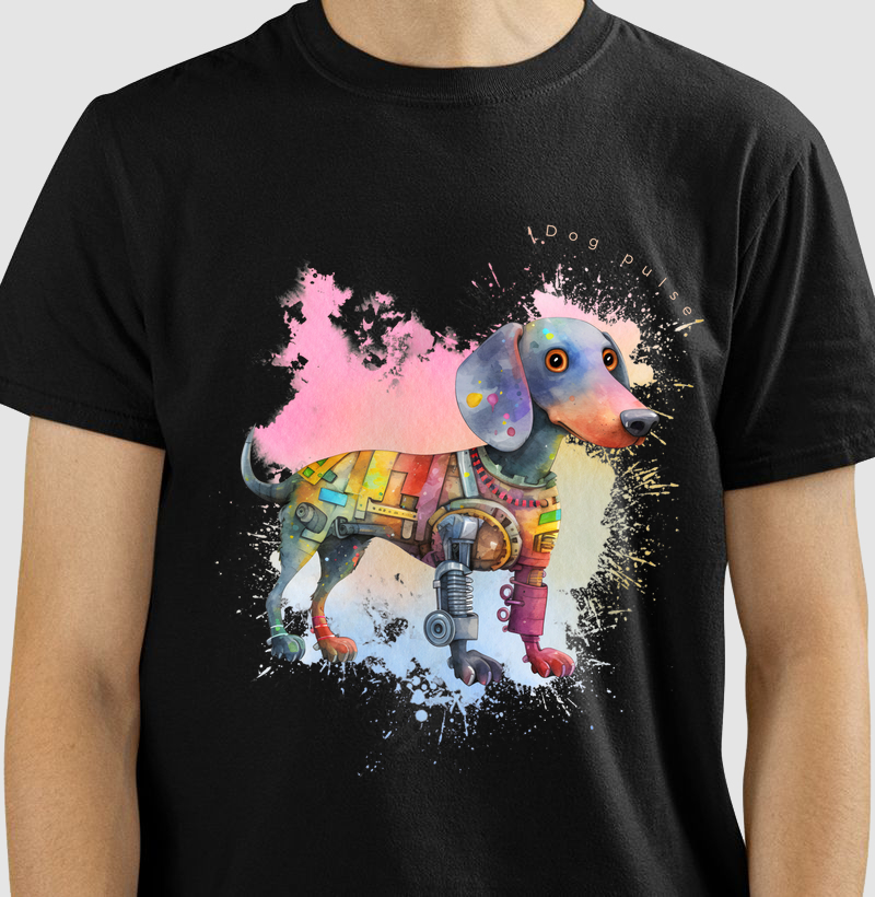 Camiseta Dog Pulse Good Vibes - PawTech Fusion