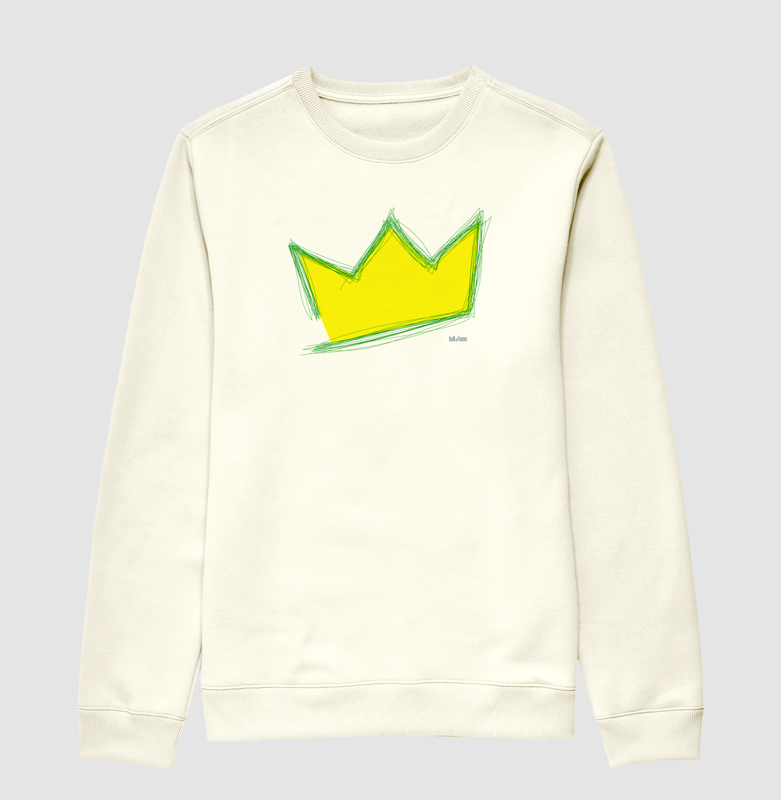 Moletom suéter slim Masculina em Algodão Versátil Estampada Hall of Fame 