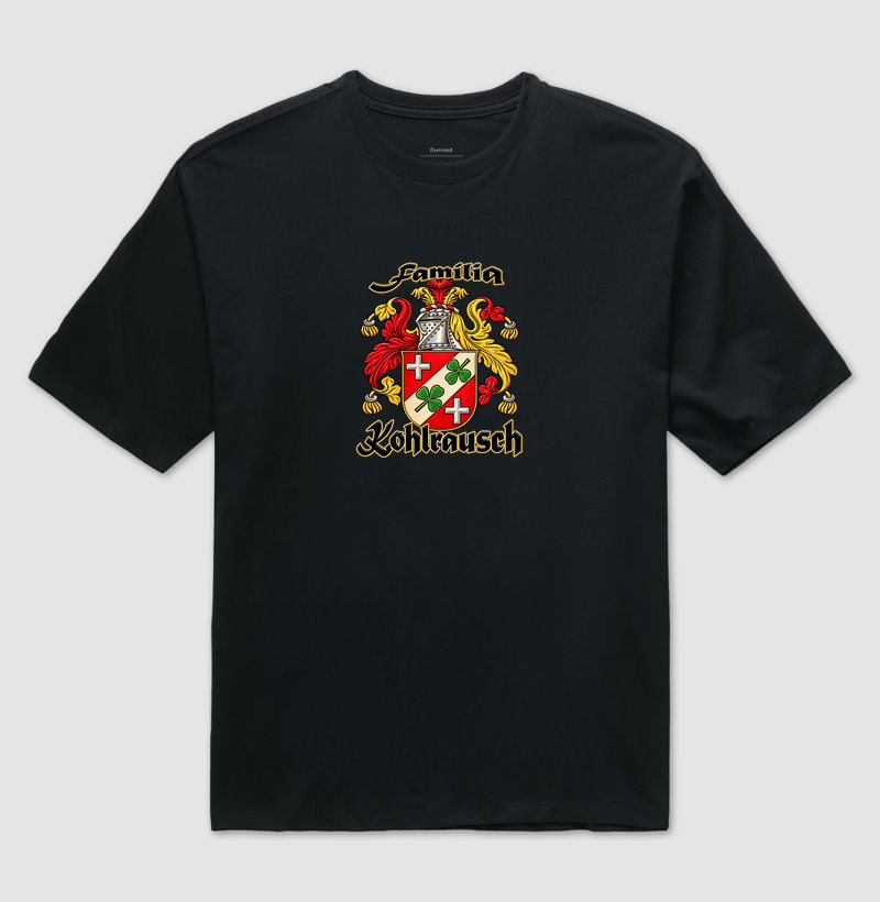 Família Kohlrausch brasão  - Camiseta Oversized