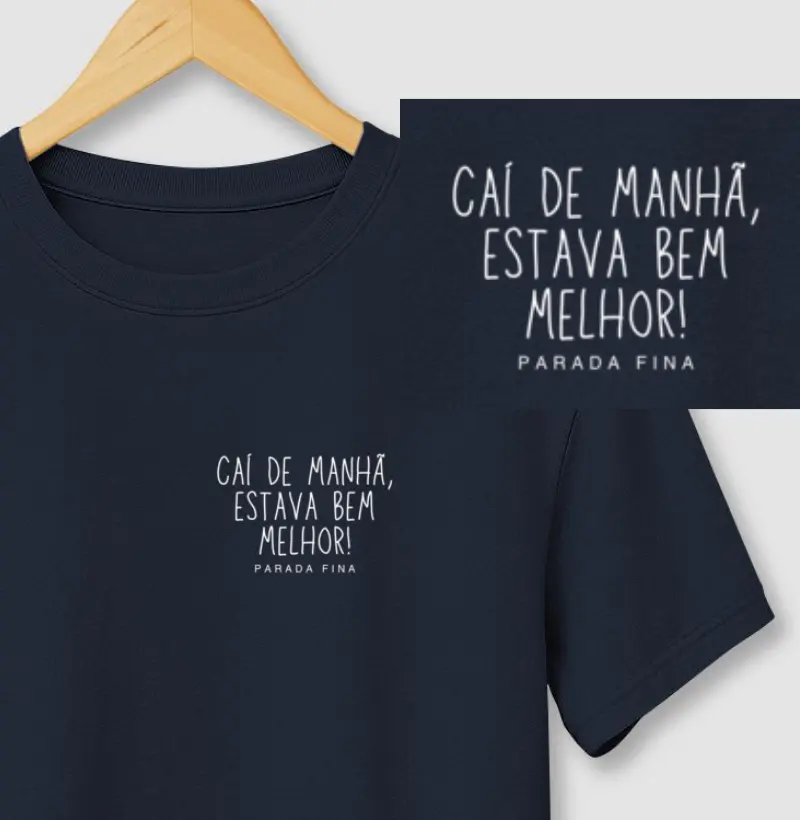 caí de manhã, estava bem melhor!