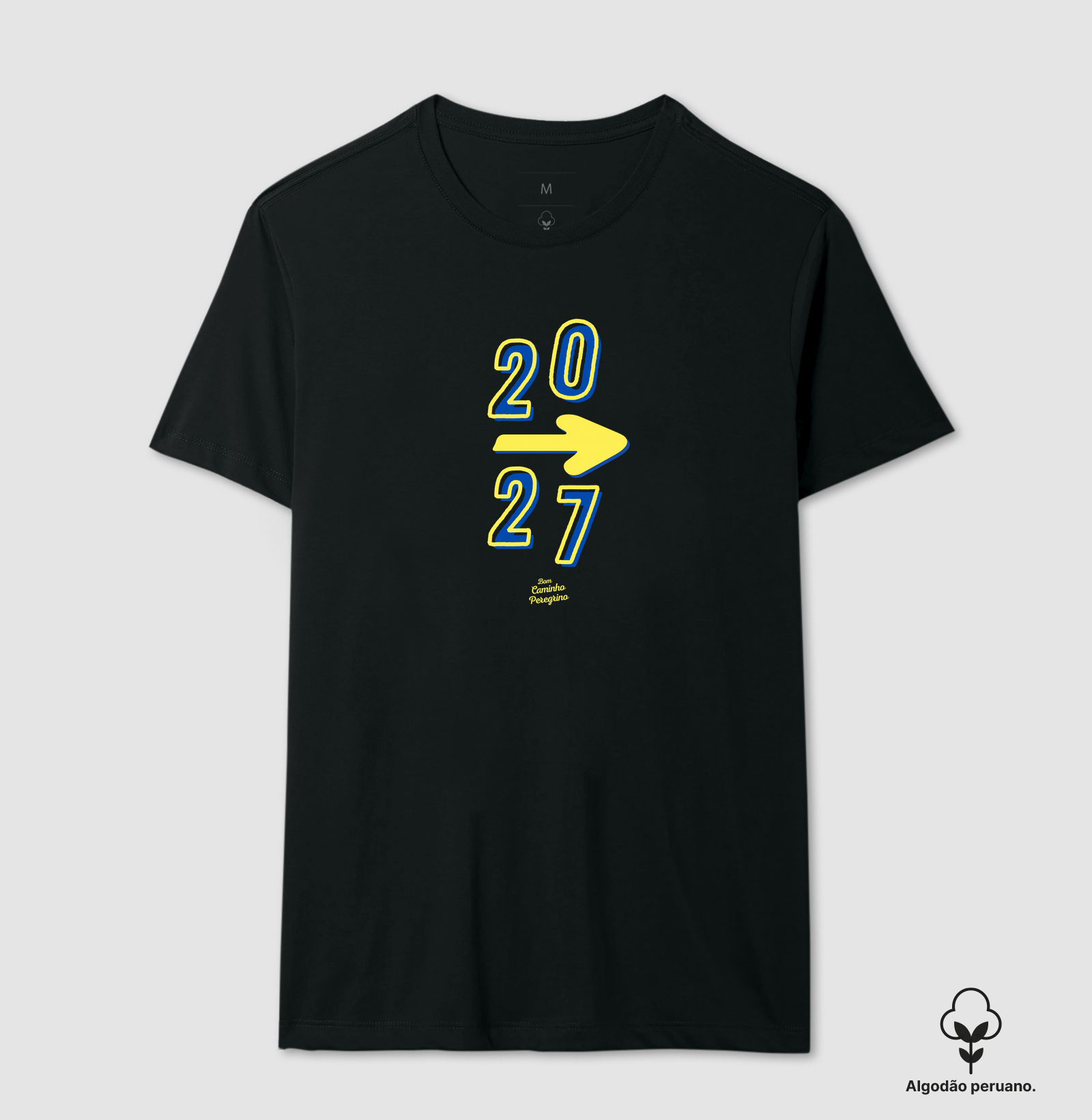 Camiseta 2027 no Caminho | Ano Santo Compostelano - Camiseta Algodão Peruano