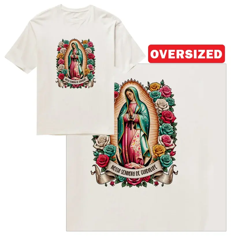 Guadalupe e as Rosas - Oversized