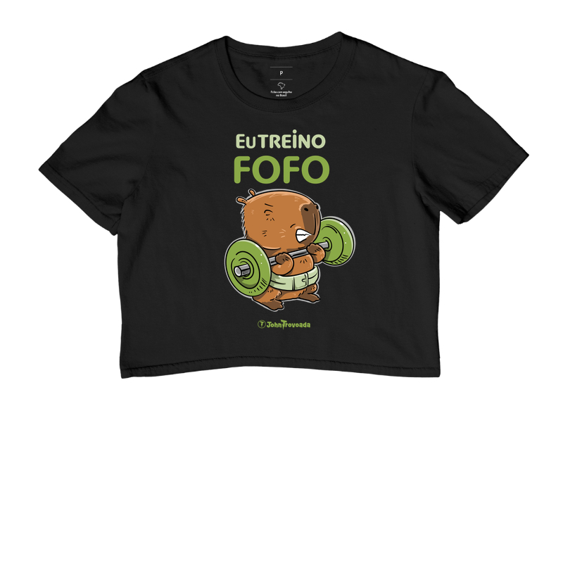Capivara Eu treino fofo
