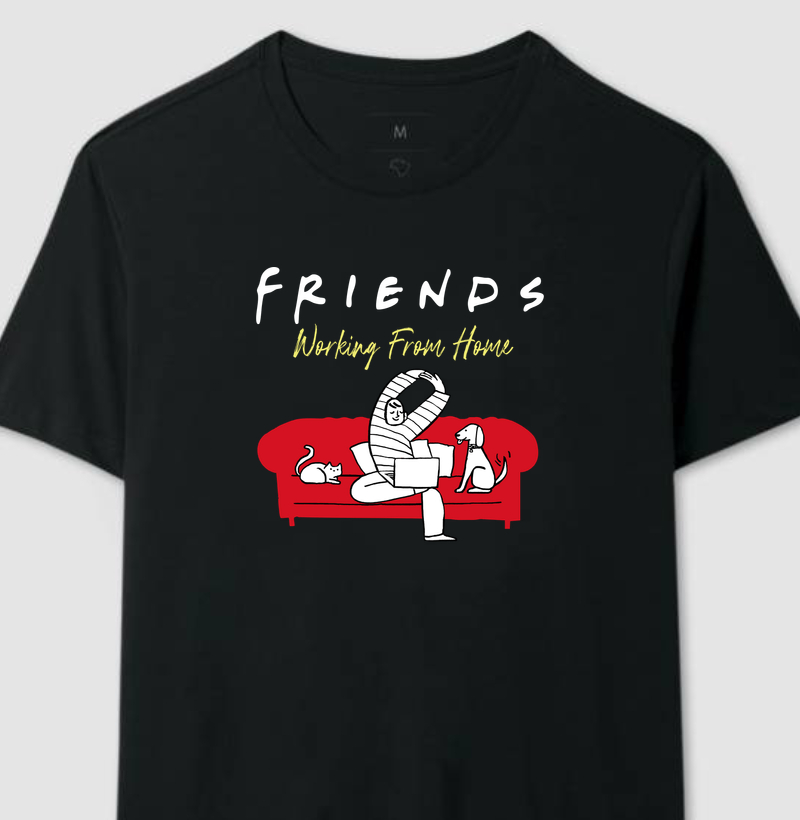 Friends Working From Home