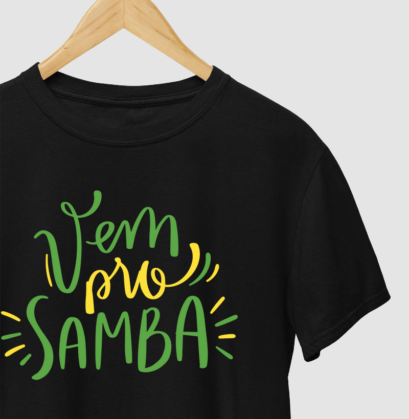 Camiseta Original Vem pro Samba