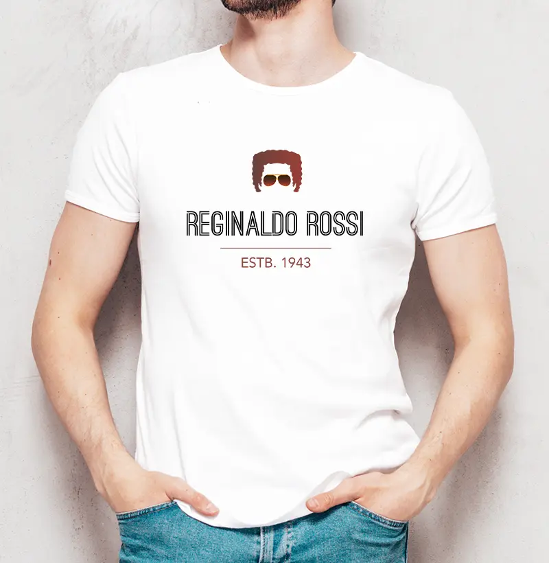 Camiseta Masculina RR Estb. 1943 Branco/Cinza