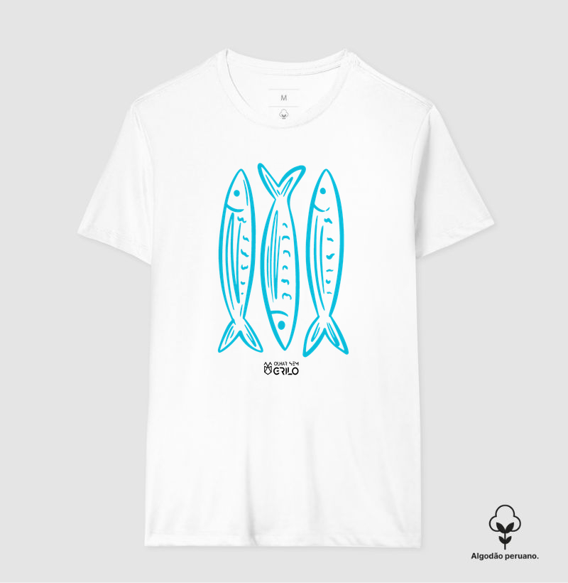 Camiseta Algodão Peruano - Peixe