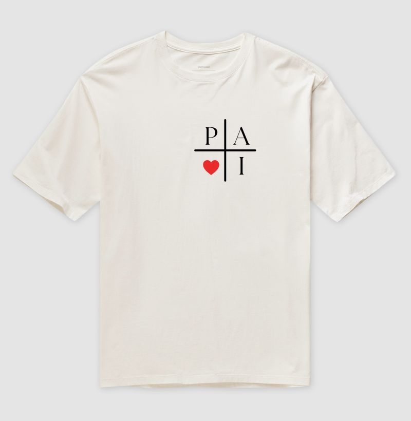 Camiseta pai coração