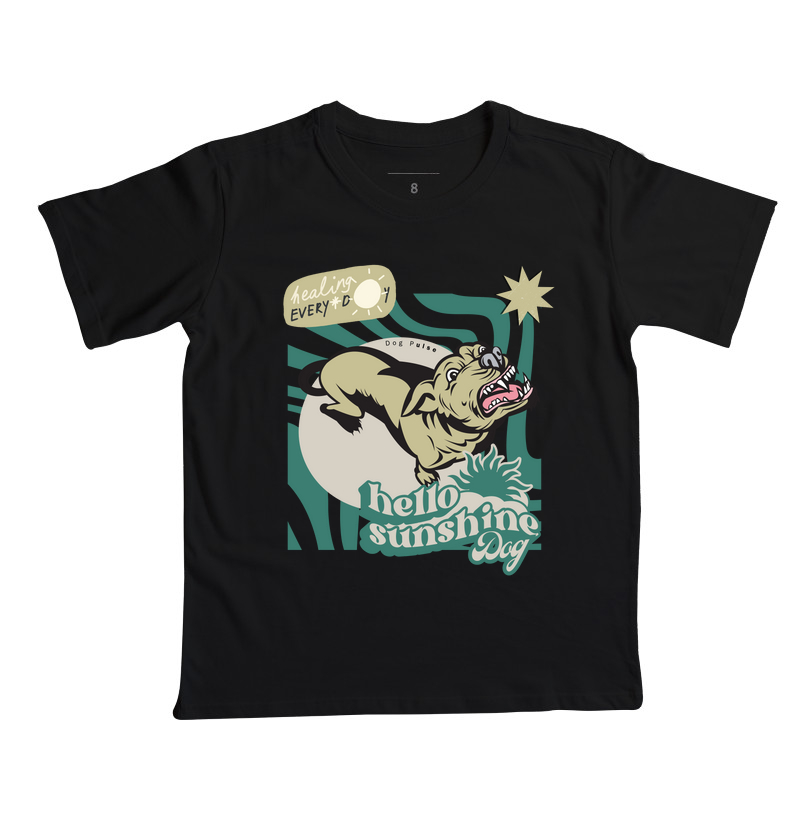 Camiseta Infantil Dog Pulse – Hello Sunshine Dog