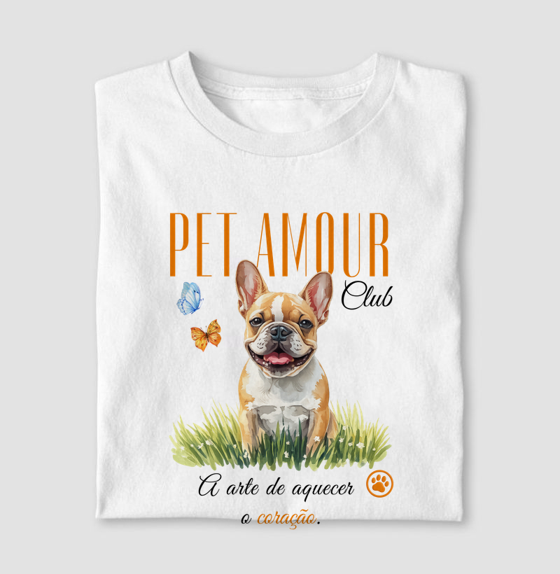 Camiseta Pet Amour Club Bulldog Francês