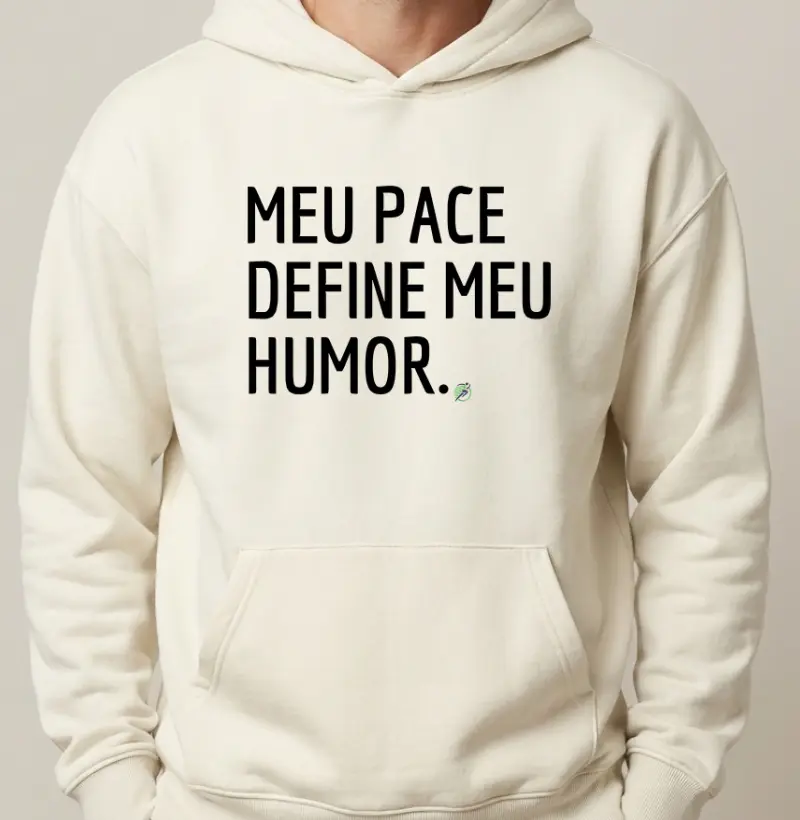 Hoodie Moletom Corrida - Meu Pace Define Meu Humor