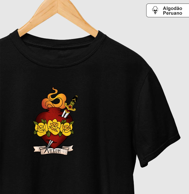 Camiseta Imaculado Coração Maria I parceria ator Juliano Cazarré 