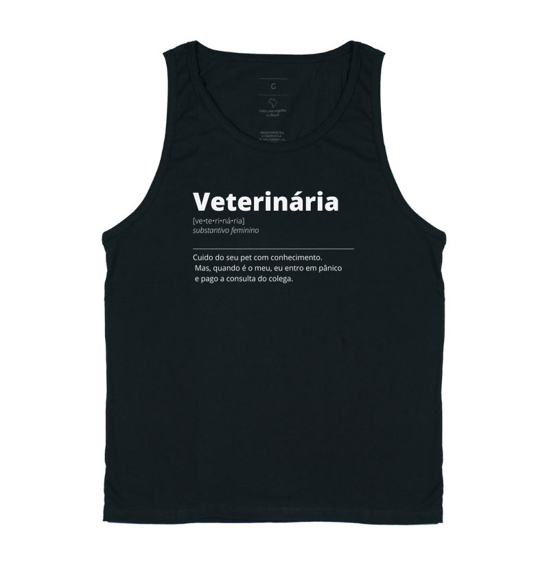 Definições - Veterinária: Veterinária Também Tem Veterinário - Regata