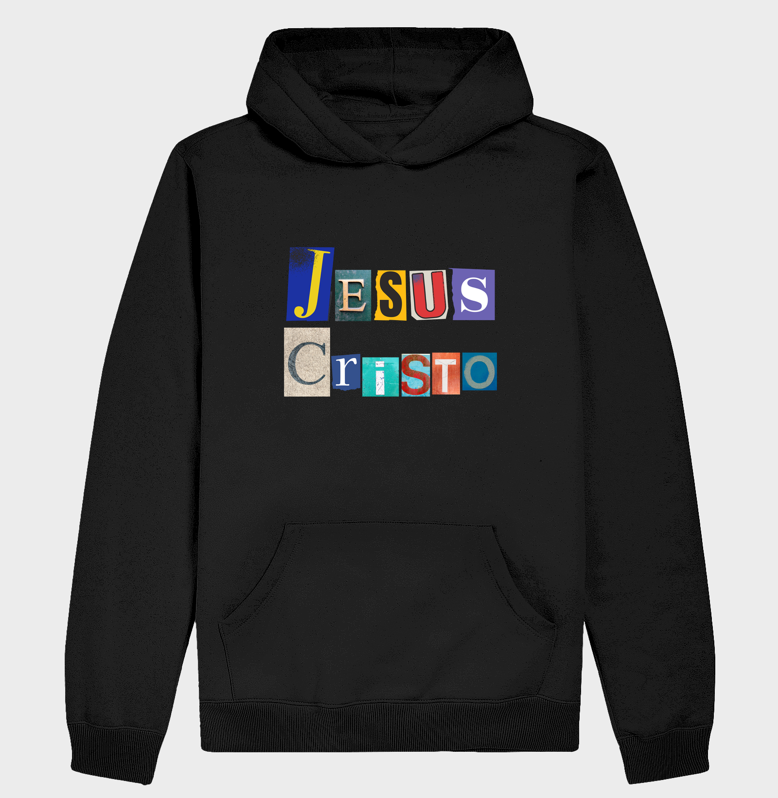 Hoodie Moletom Cristão Jesus Cristo Colagem