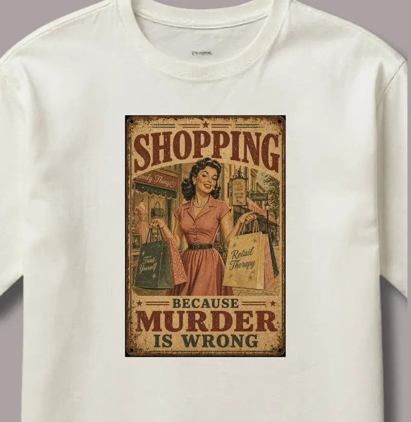 Shopping Because Murder ir Wrong
