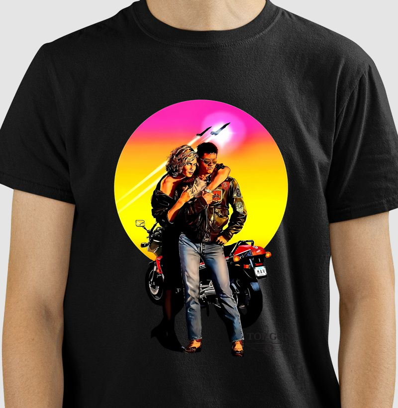 Camiseta Top Gun Anos 80