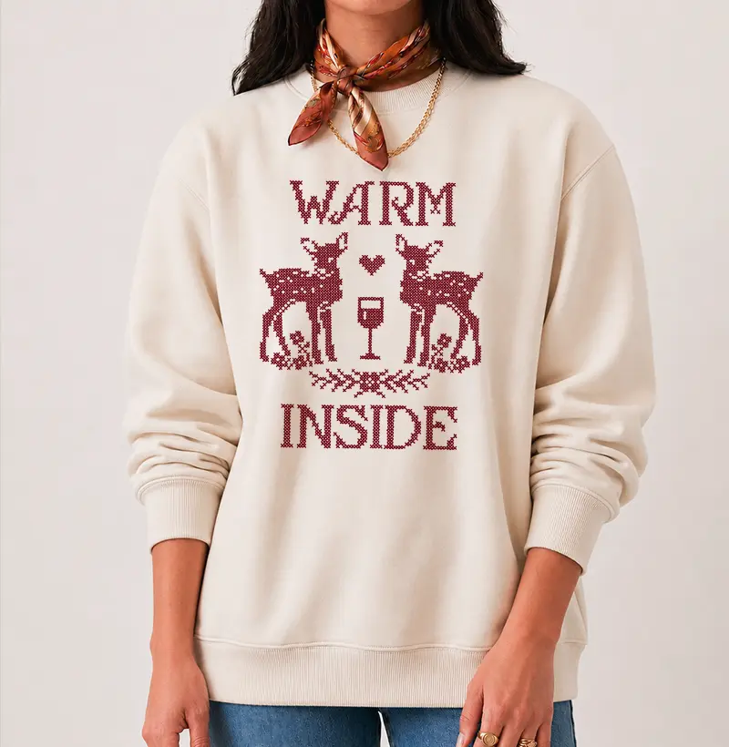 Warm Inside - Efeito Ponto Cruz