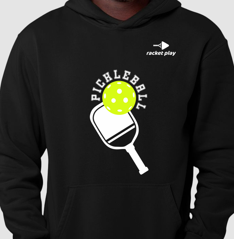 Moletom Capuz Pickleball - Raquete+Bola