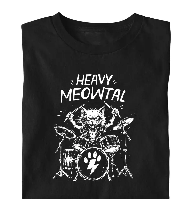 Camiseta Heavy Meowtal