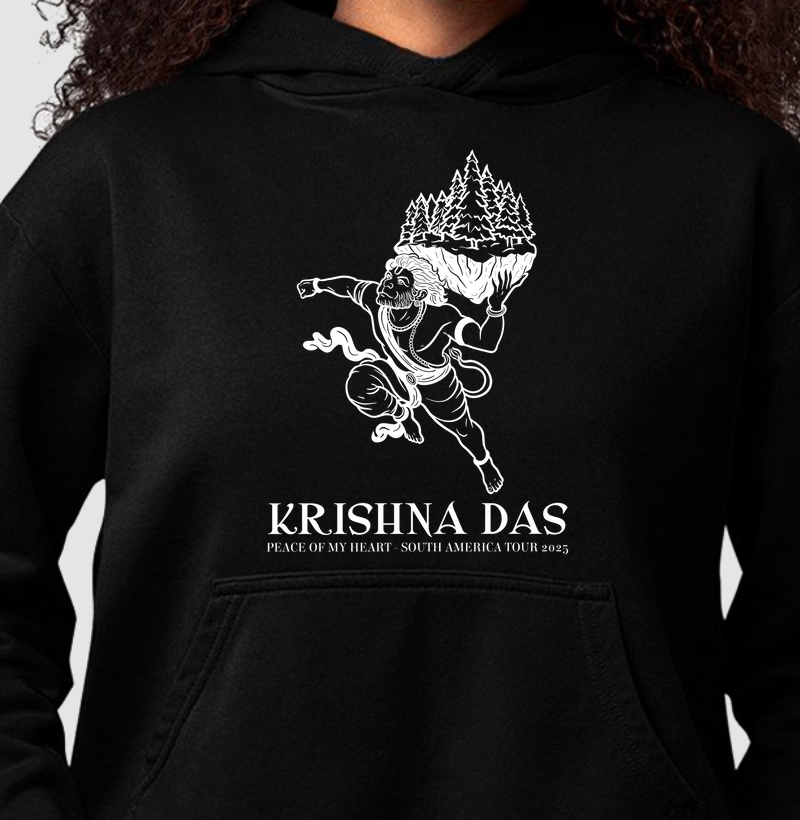 Hanuman Mountain - Moletom Hoodie - Estampa Branca