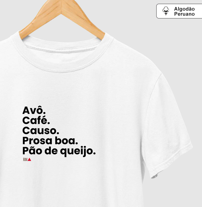 Avô.  Café.  Causo.  Prosa boa.  Pão de queijo.