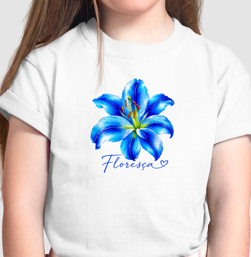 Camiseta Floresça Blue