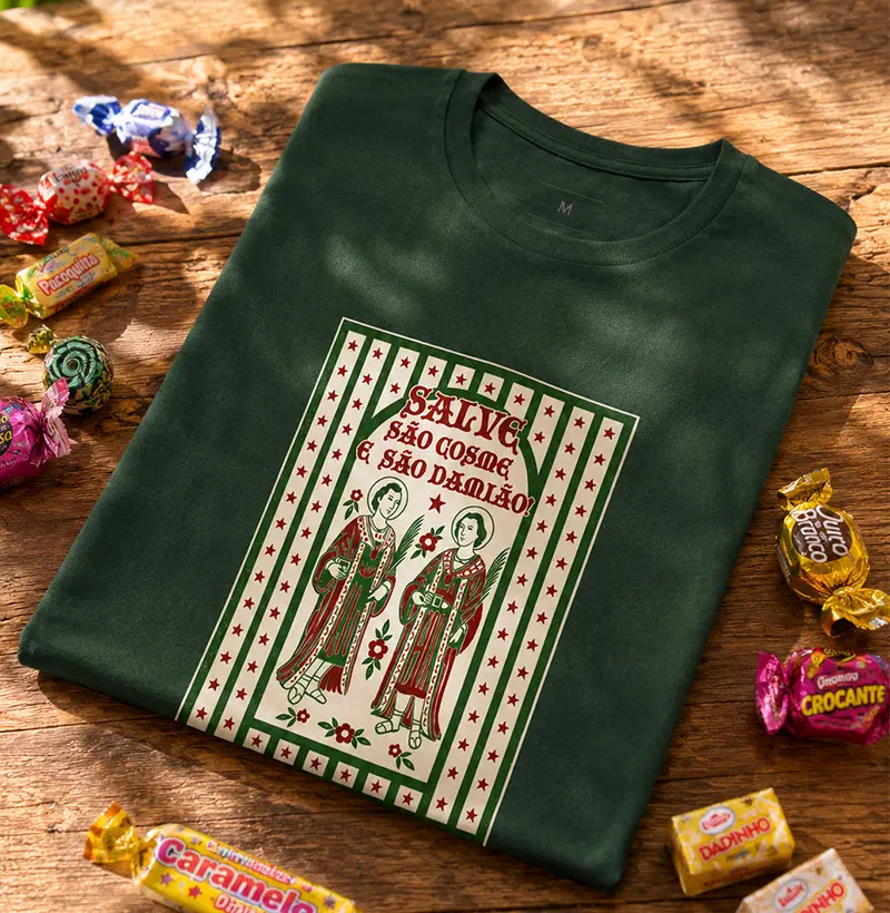 Camiseta - Saquinho de Cosme e Damião