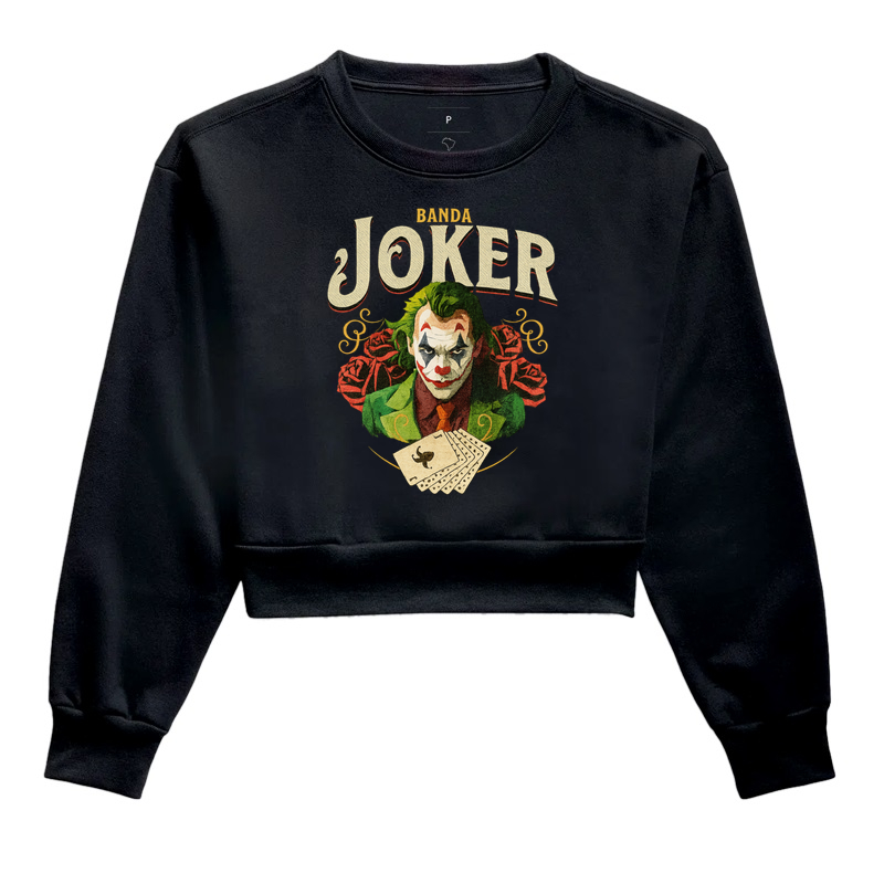 Cropped Moletom Banda Joker 