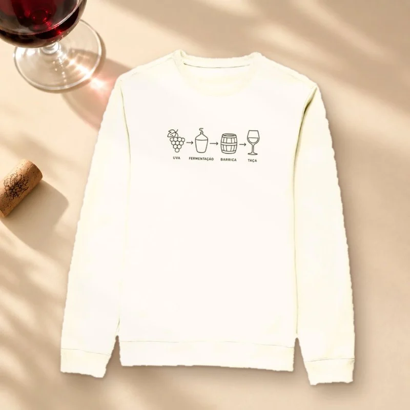 Sueter O Caminho Do Vinho - Suéter Moletom