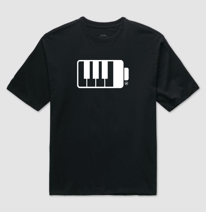 Bateria em Notas - Camiseta Oversized
