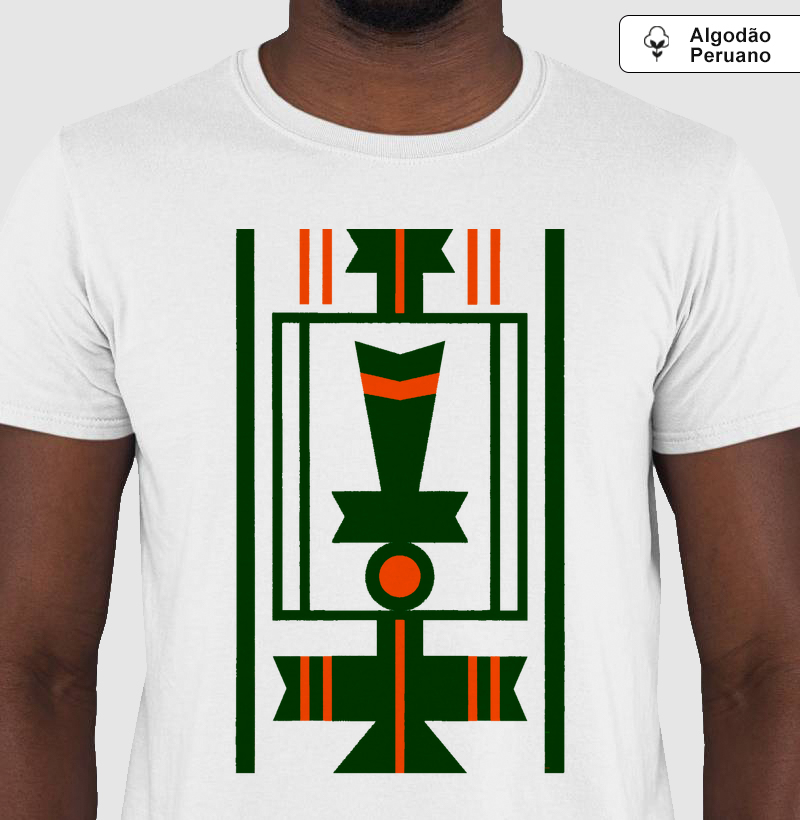 Camiseta Arte Afro-Brasileira 100% Algodão Peruano