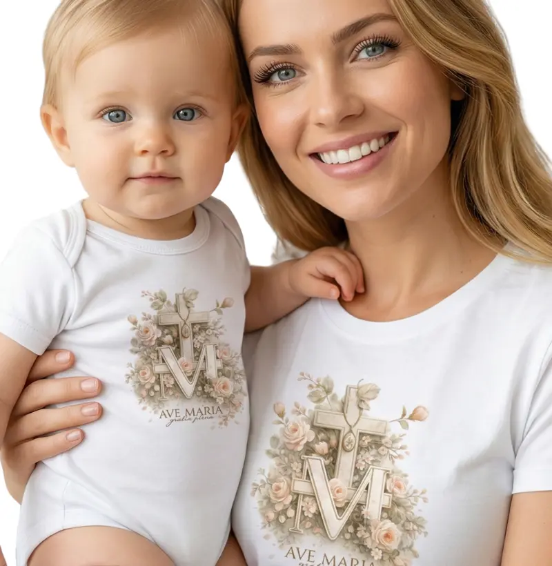 Camiseta Gratia Plena I camiseta católica feminina