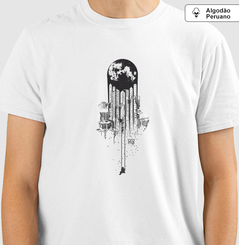 Camiseta Regular Algodão Peruano Lua Cheia