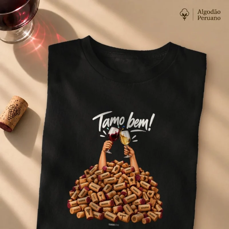 Camiseta “Um Brinde” – Amizade & Wine Lifestyle