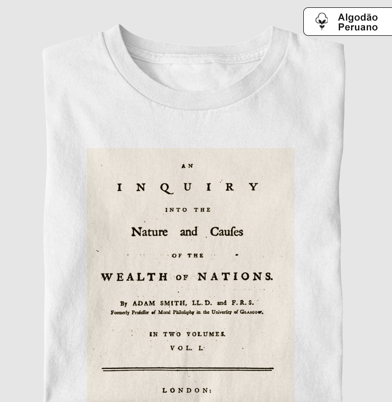 Camiseta A Riqueza das Nações, 1776