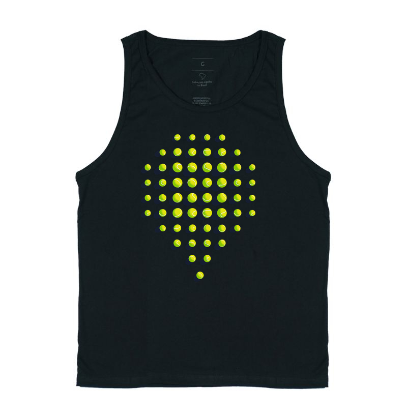Camiseta Padel Raquete de Bolinhas