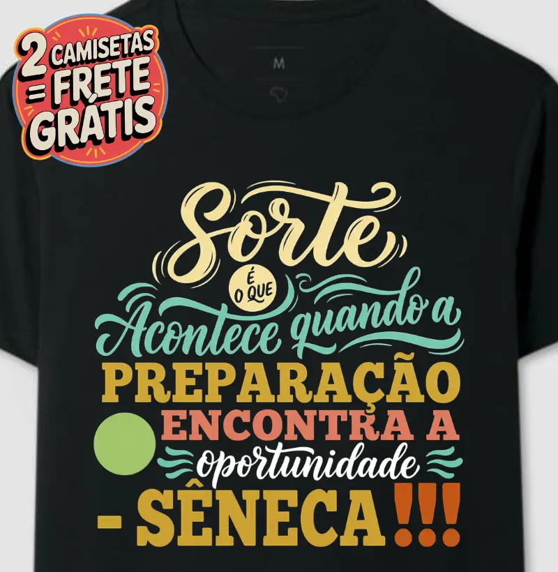 Camiseta Frase de Sêneca