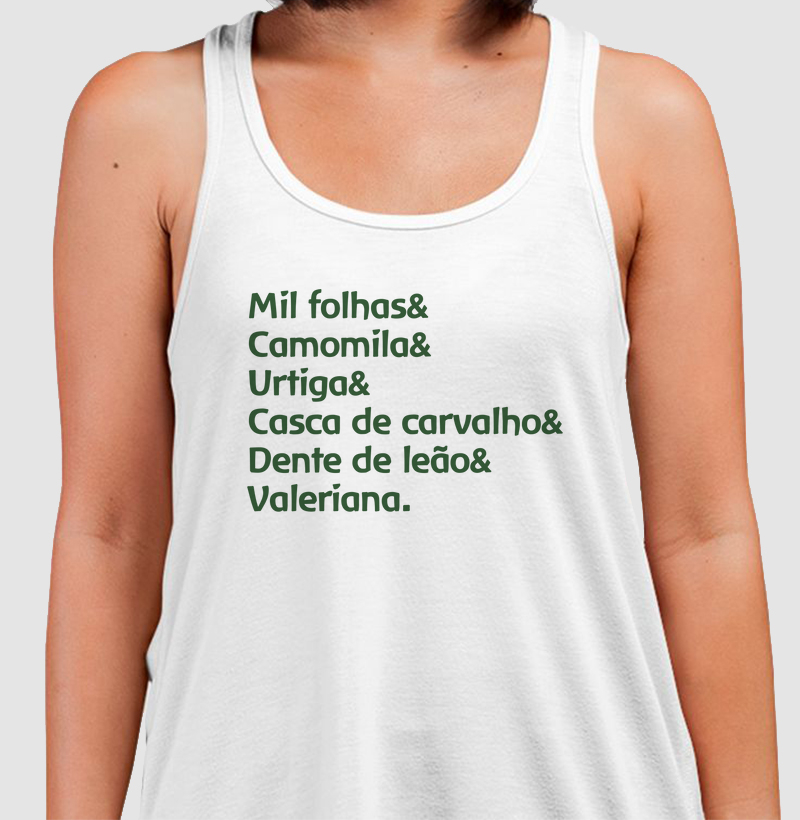 Mil folhas, Camomila, Urtiga, Casca de Carvalho, Dente de leão e Valeriana